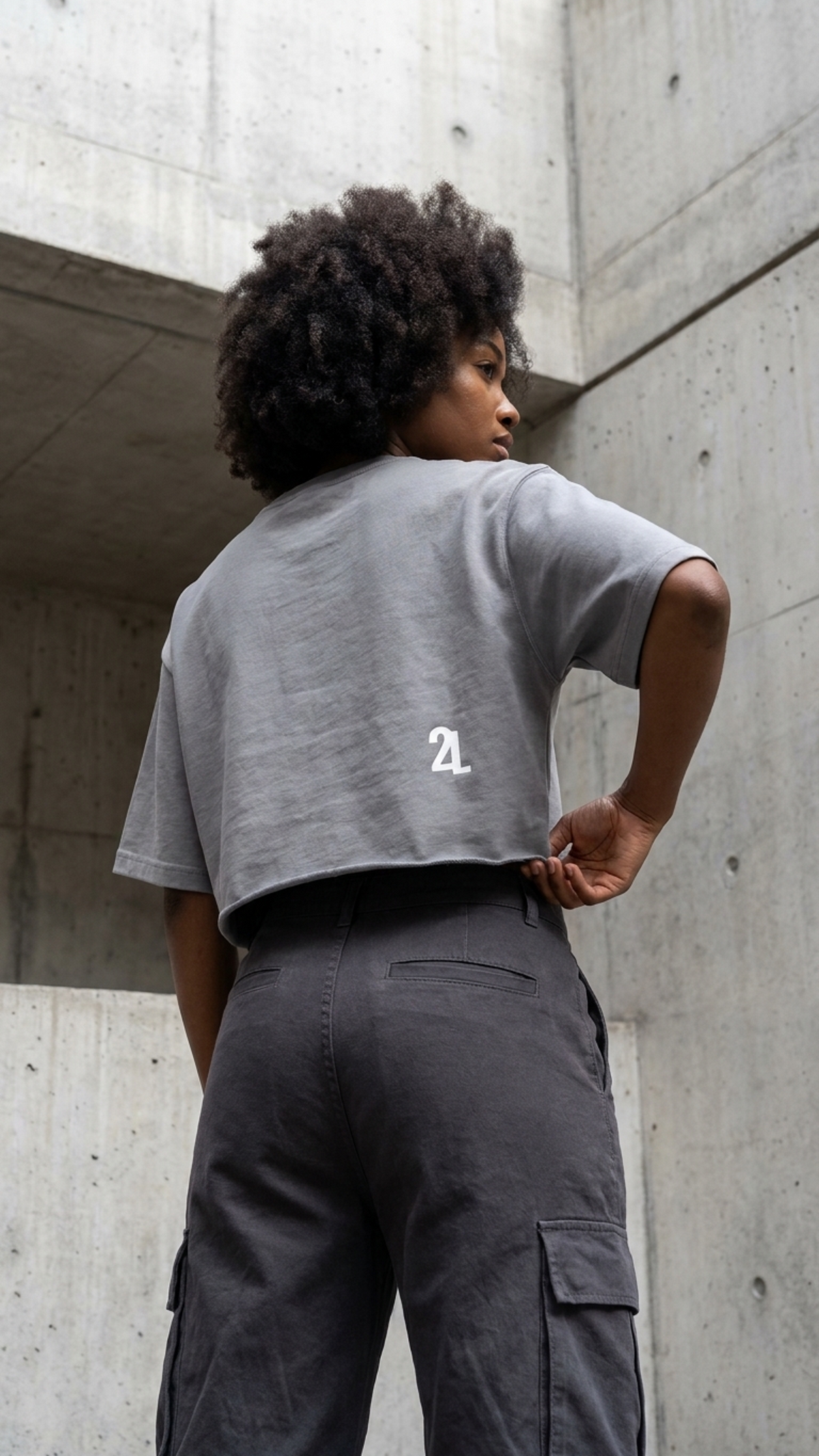 TOO LOUD "LOUD Rebellion" Raw Edge Crop Top