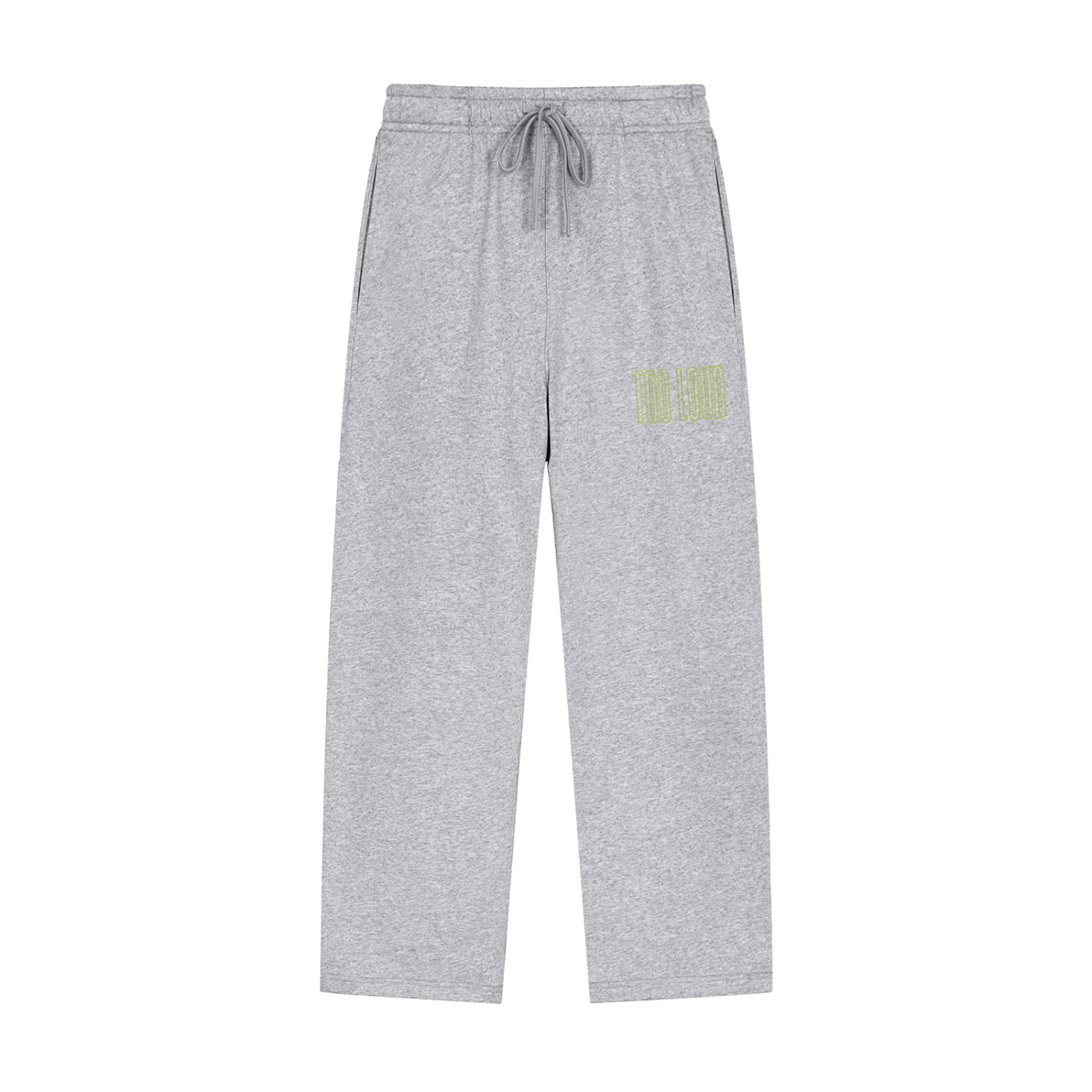 TOO LOUD OG green print Straight-Leg Sweatpants