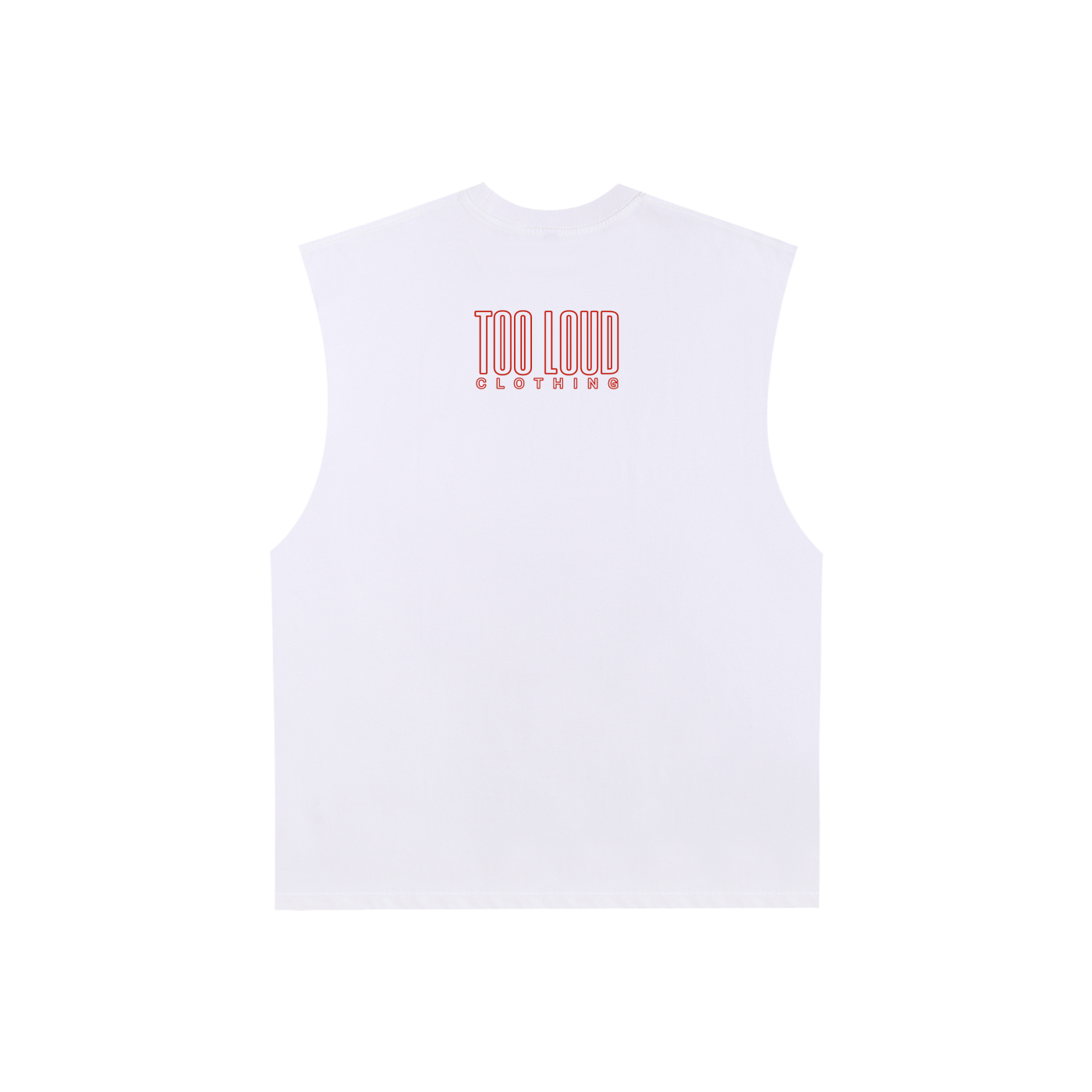 Too Loud OG Red Print Raw Edge Tank | Streetwear Tank UK | Too Loud