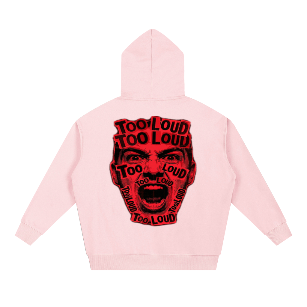 TOO LOUD OG "NMTBQ" red print Heavyweight Hoodie