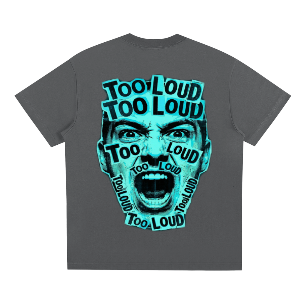 TOO LOUD OG blue print T-Shirt