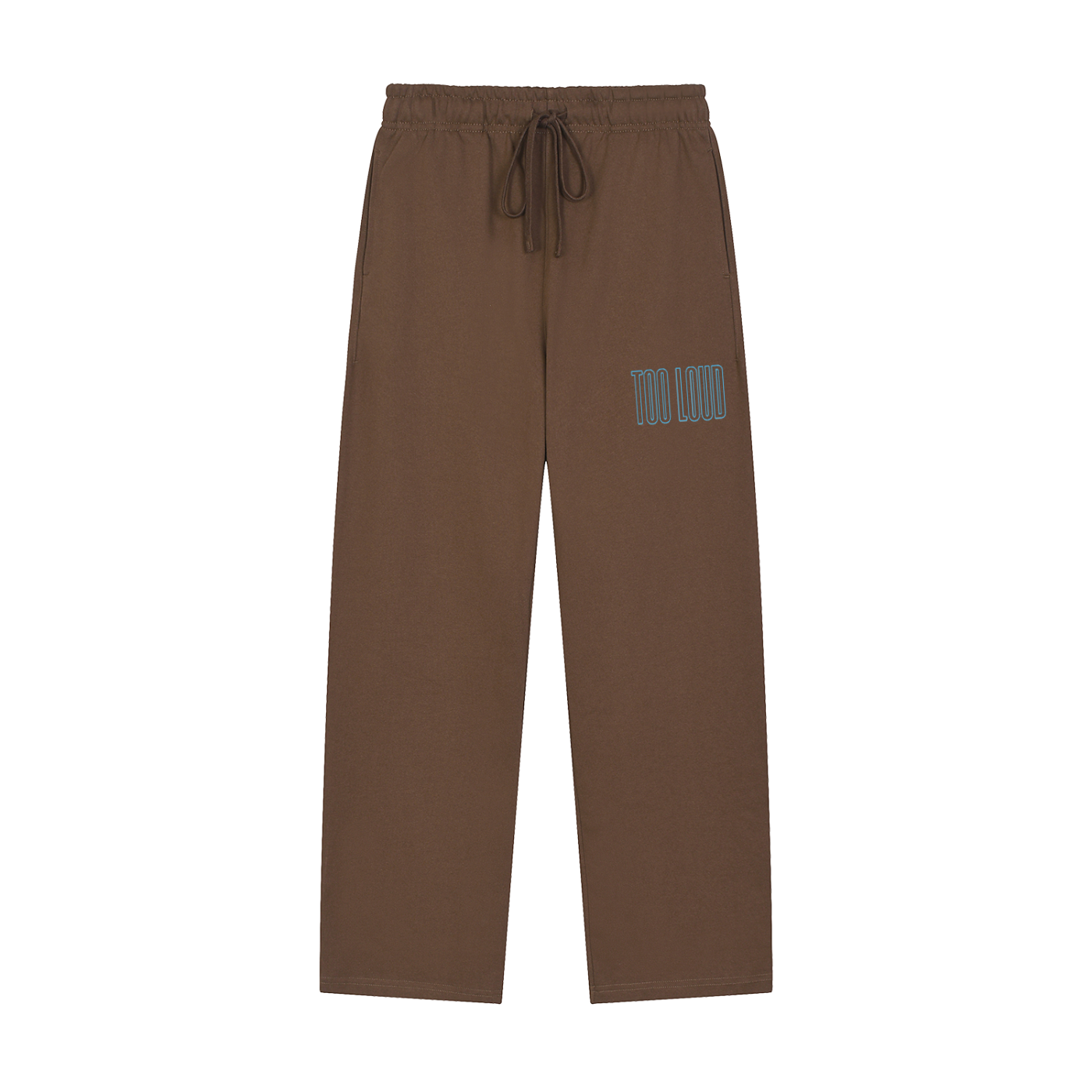 TOO LOUD OG blue print Straight-Leg Sweatpants