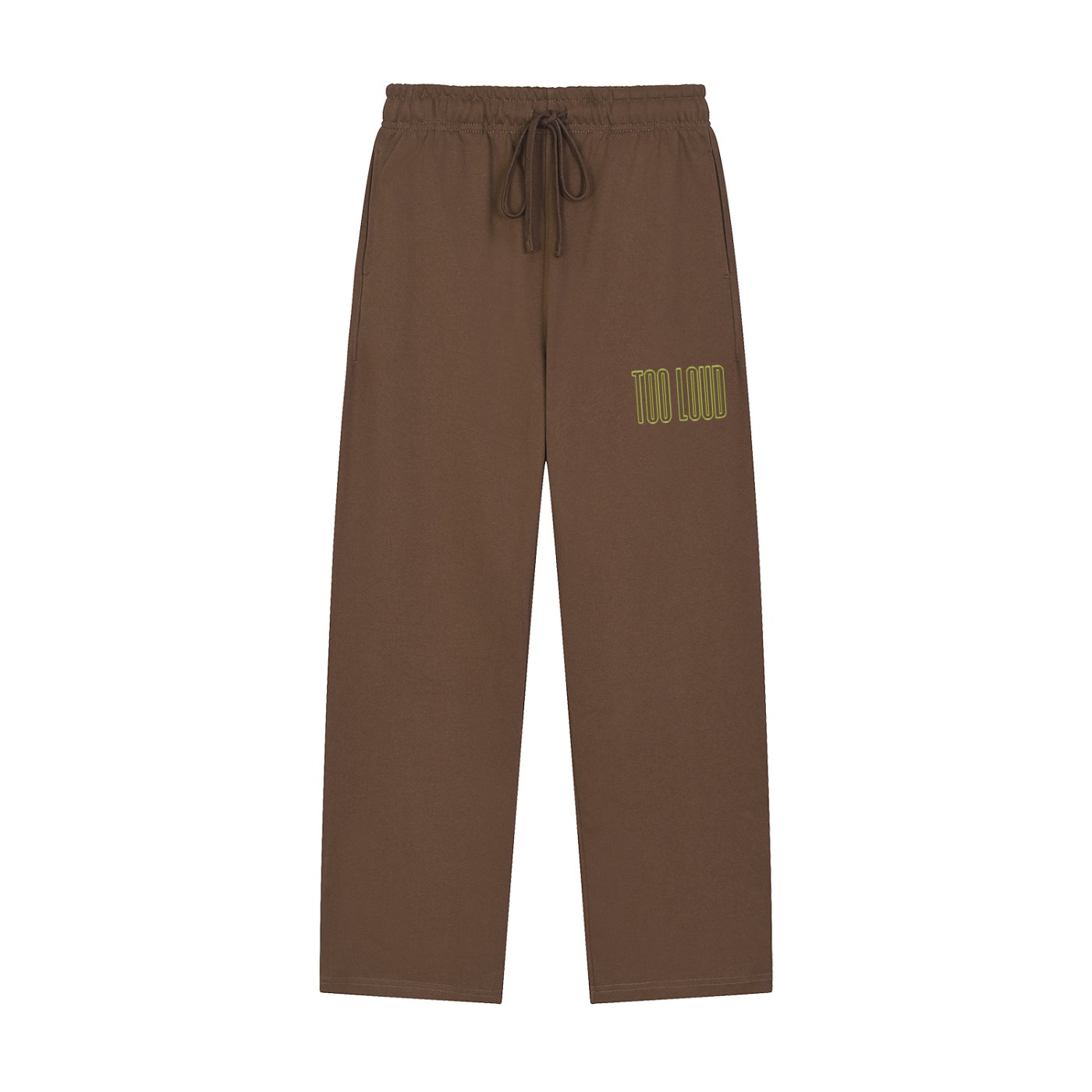 TOO LOUD OG green print Straight-Leg Sweatpants