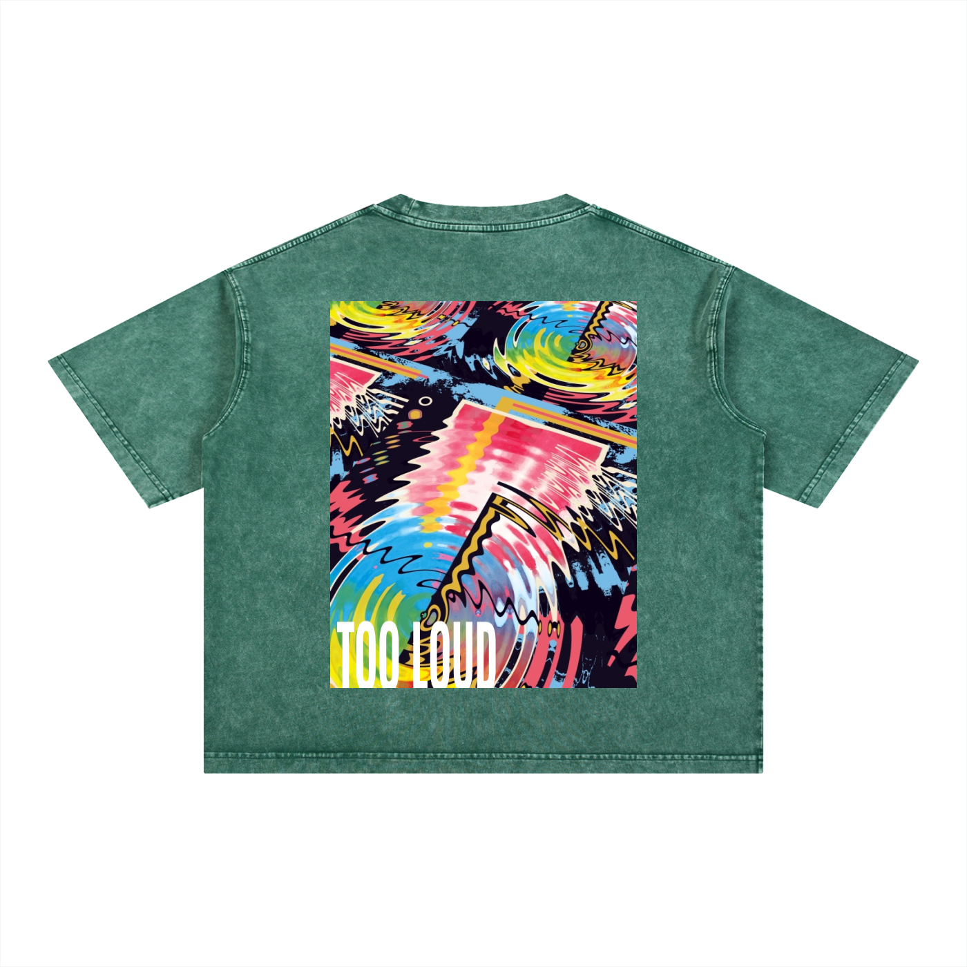 Max Volume Mineral Wash Boxy T-Shirt | Oversized Graphic Tee UK | Too Loud