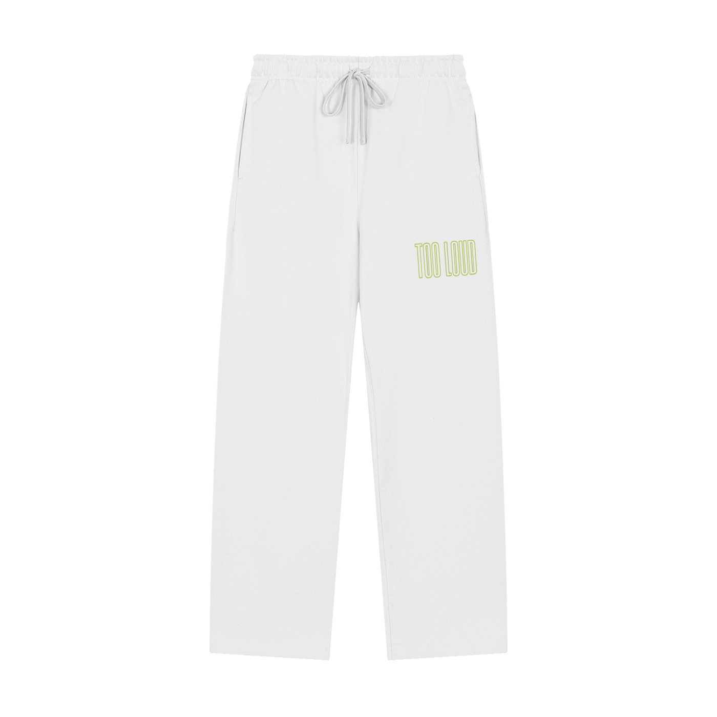 TOO LOUD OG green print Straight-Leg Sweatpants