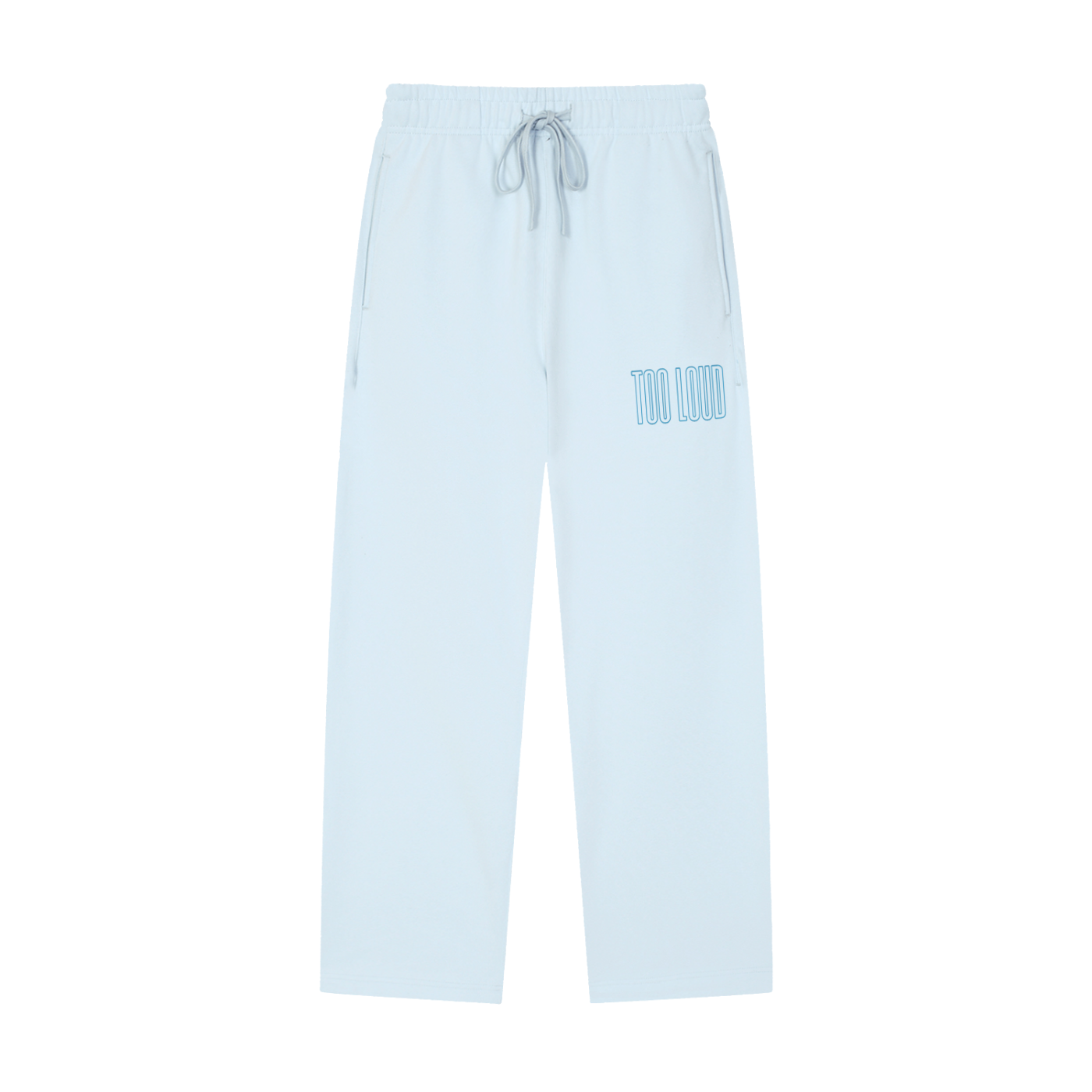 TOO LOUD OG blue print Straight-Leg Sweatpants