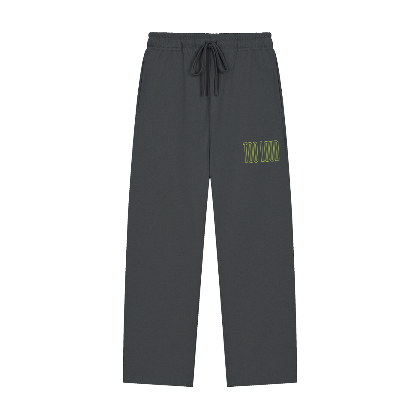 TOO LOUD OG green print Straight-Leg Sweatpants