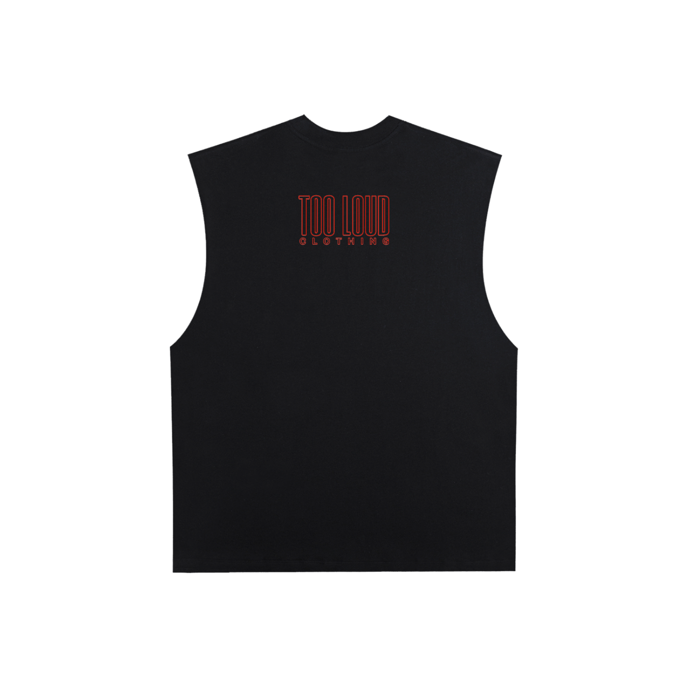 Too Loud OG Red Print Raw Edge Tank | Streetwear Tank UK | Too Loud
