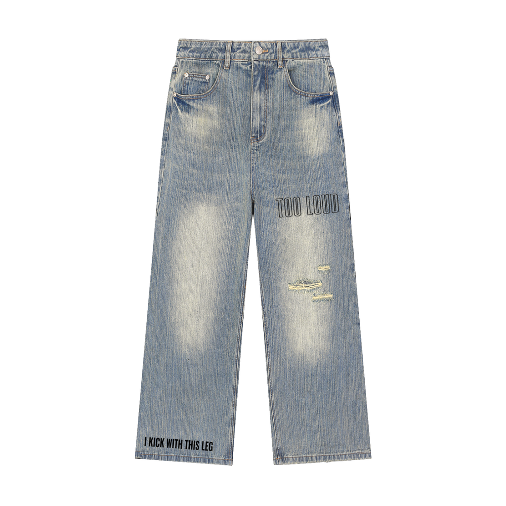 Too Loud Distressed Denim Jeans | Streetwear Jeans UK | Too Loud