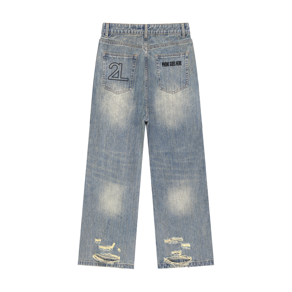Too Loud Distressed Denim Jeans | Streetwear Jeans UK | Too Loud