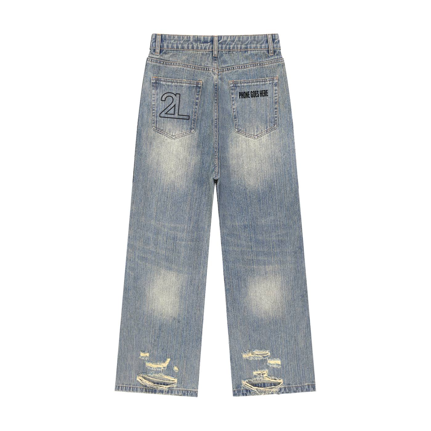 Too Loud Distressed Denim Jeans | Streetwear Jeans UK | Too Loud