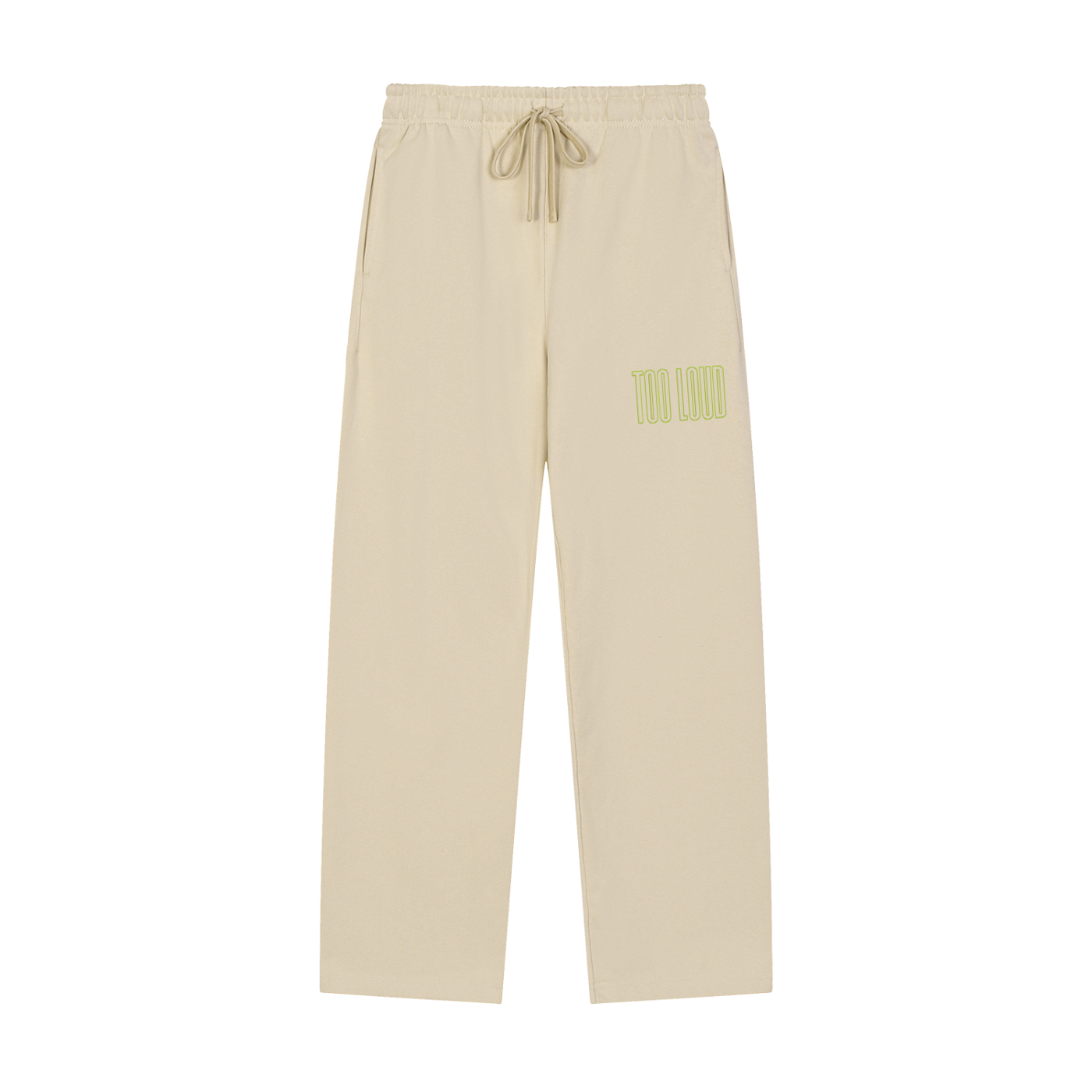 TOO LOUD OG green print Straight-Leg Sweatpants