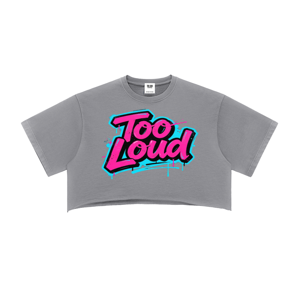 LOUD Rebellion Raw Edge Crop Top | Streetwear Women's UK | Too Loud