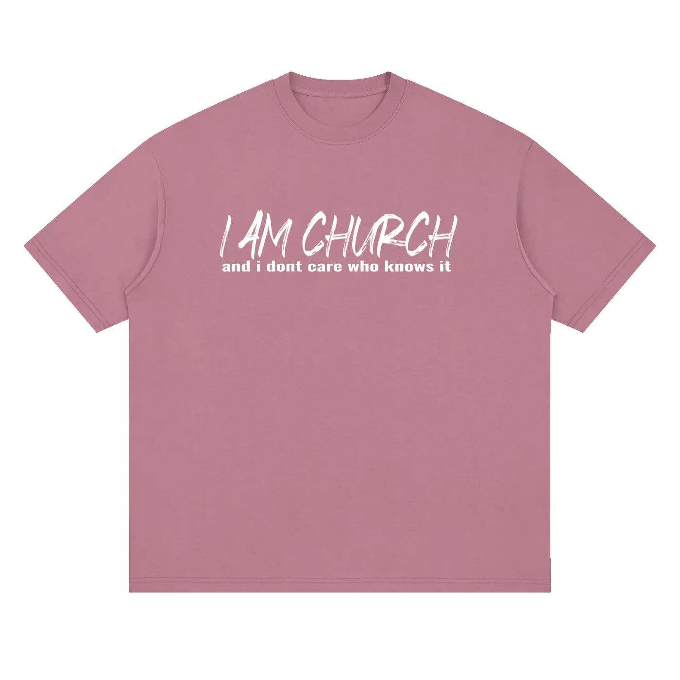 I AM CHURCH Drop Shoulder T-Shirt | Christian Streetwear UK | Too Loud