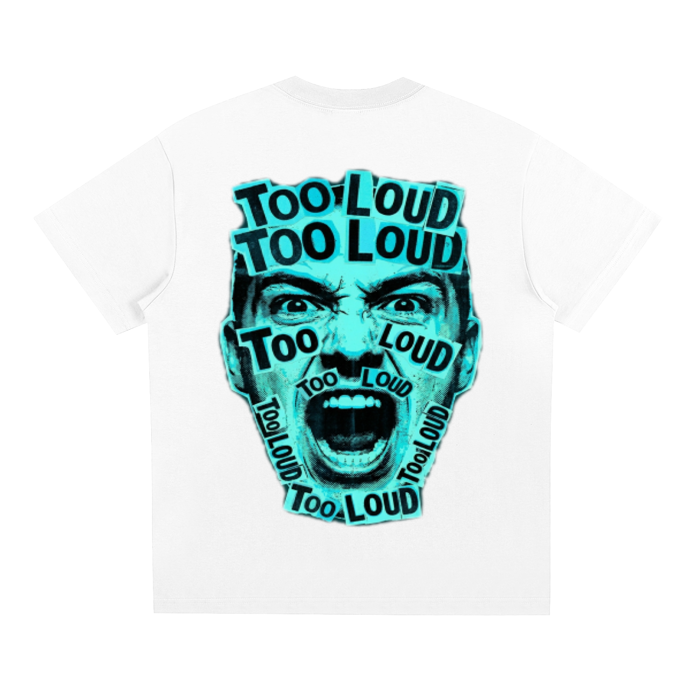 TOO LOUD OG blue print T-Shirt