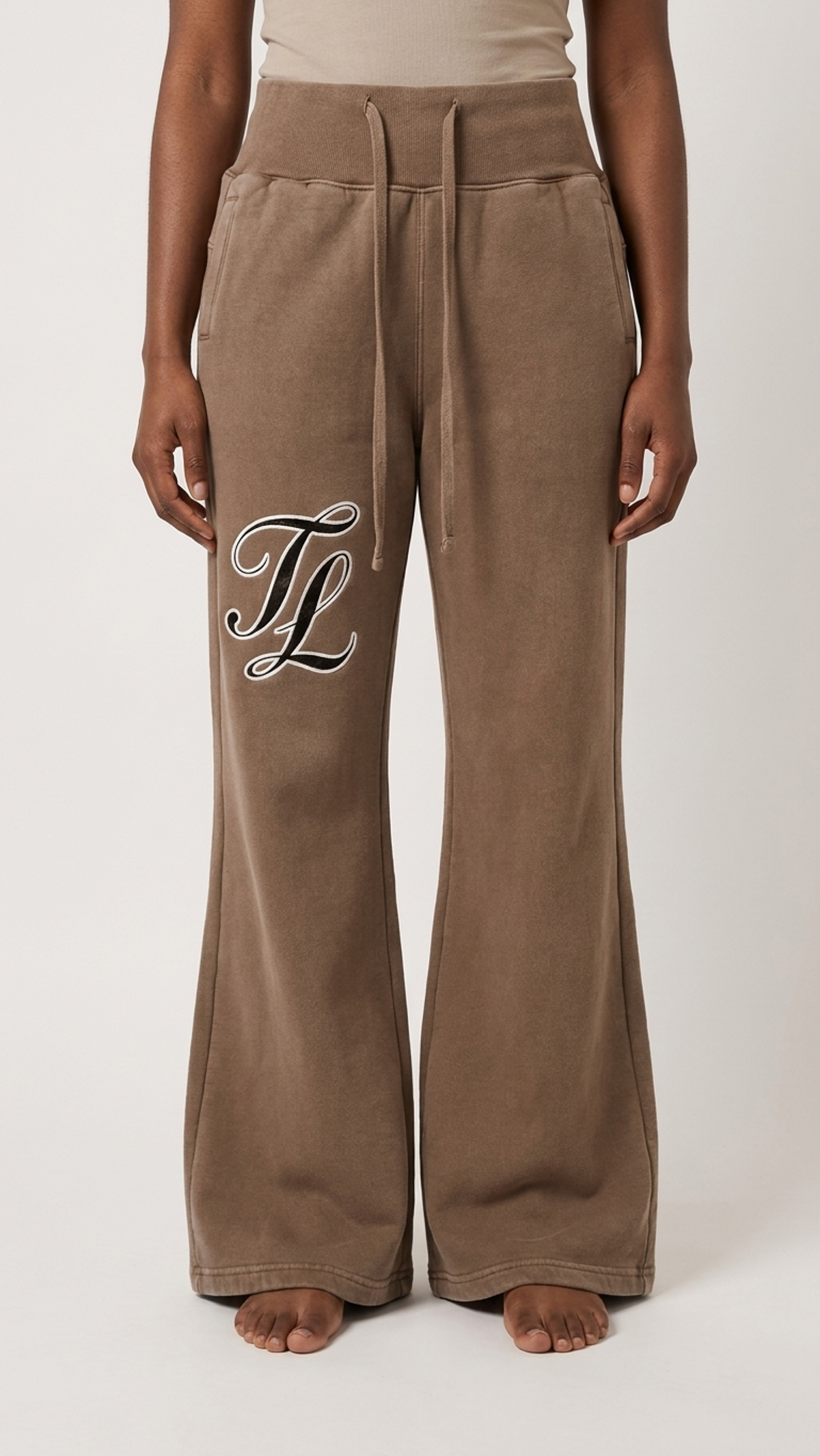 TOO LOUD "ROCK with US" Flared Fleece Pants