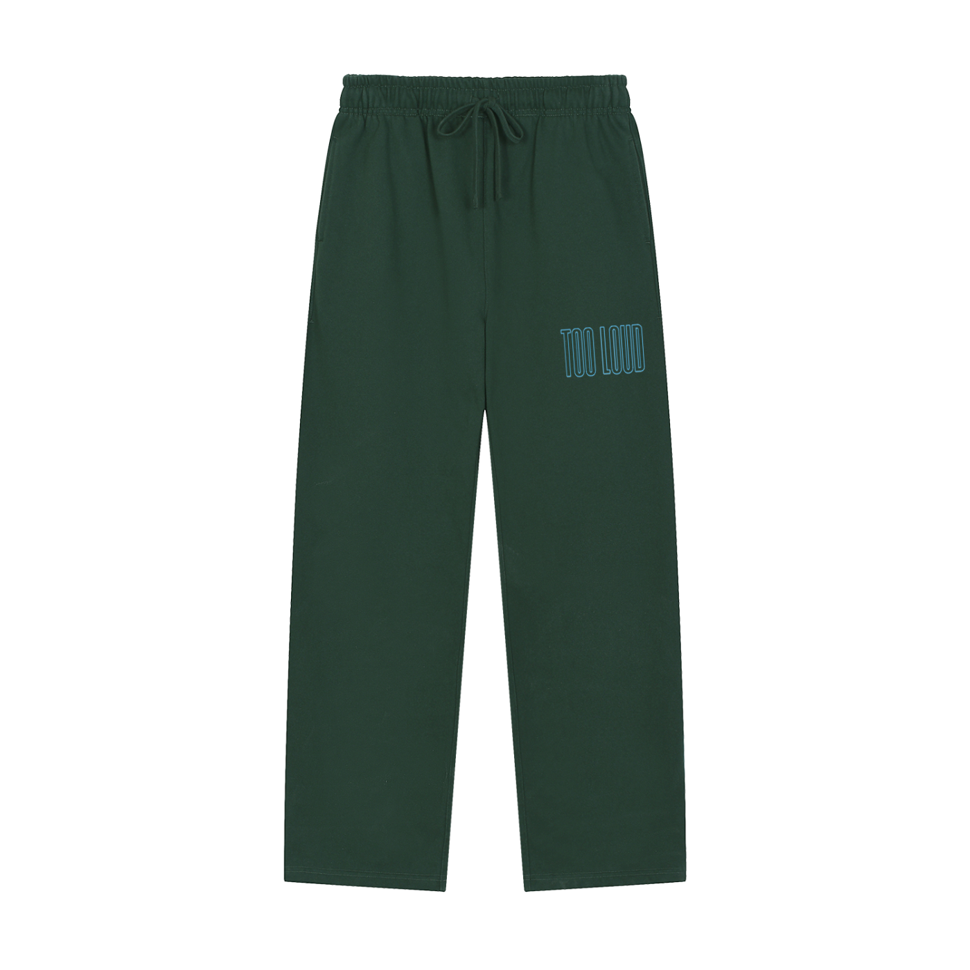 TOO LOUD OG blue print Straight-Leg Sweatpants