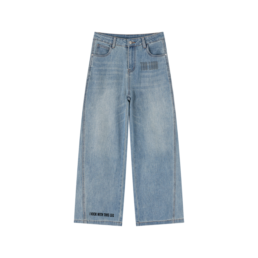 Too Loud High Rise Wide Leg Jeans | Women's Streetwear Jeans UK | Too Loud