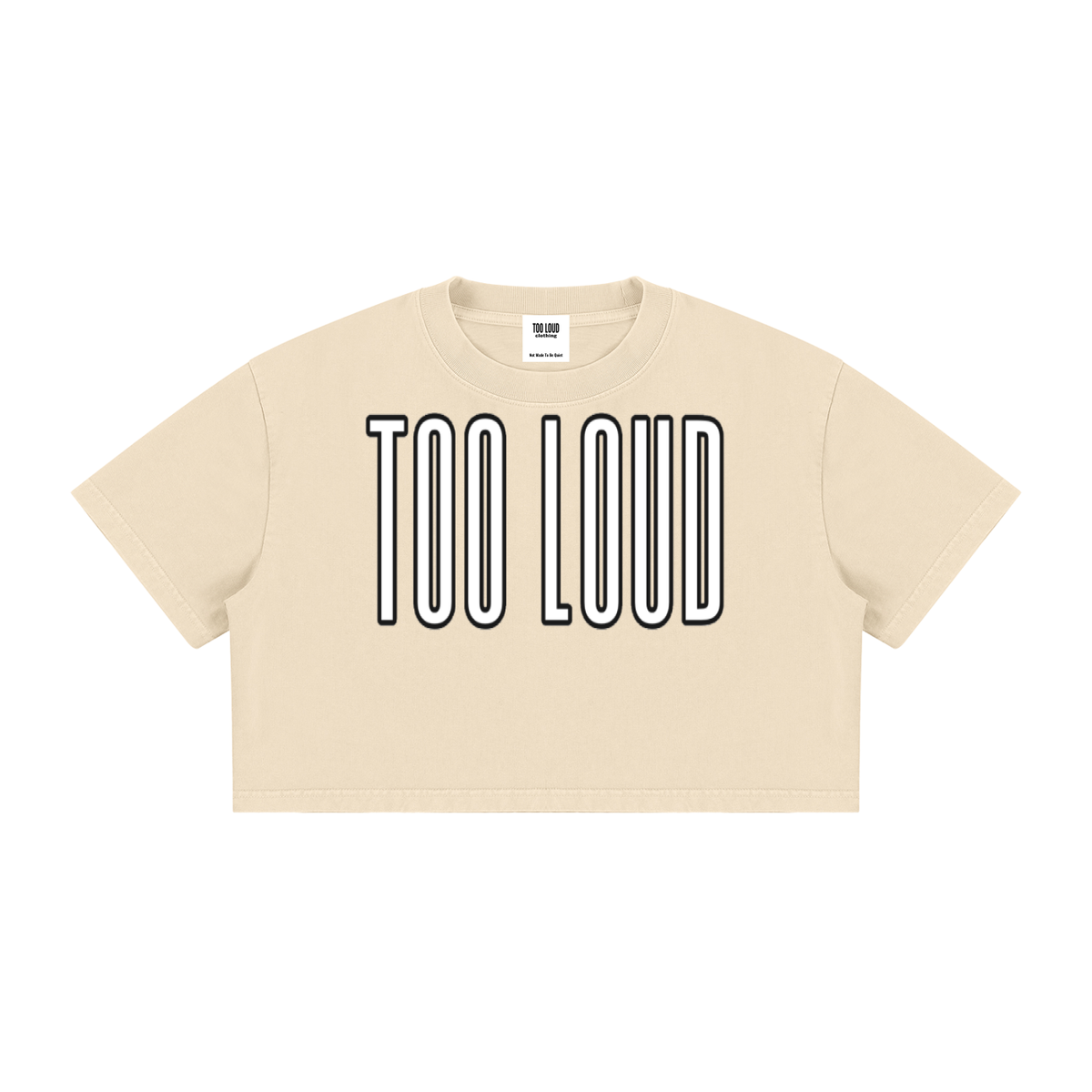 TOO LOUD Mineral Wash Cotton Crop T-Shirt