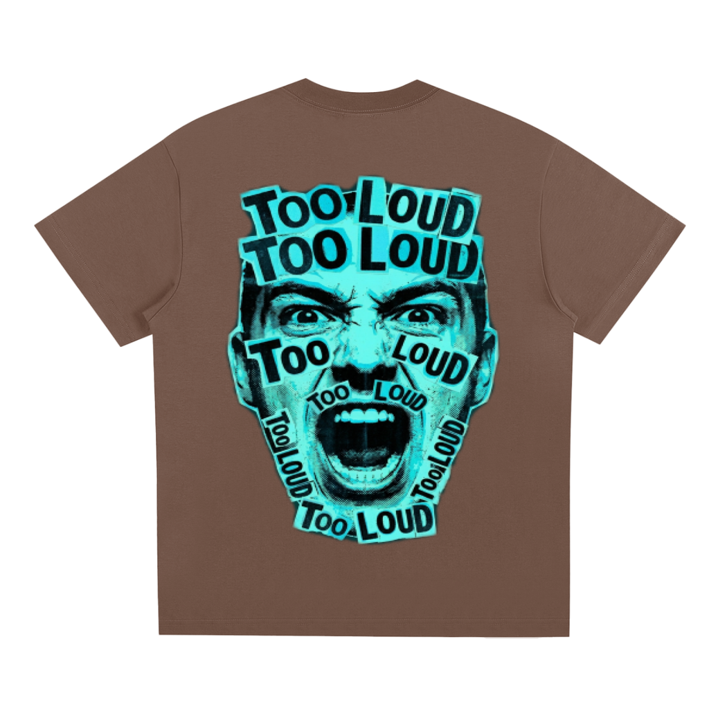 TOO LOUD OG blue print T-Shirt