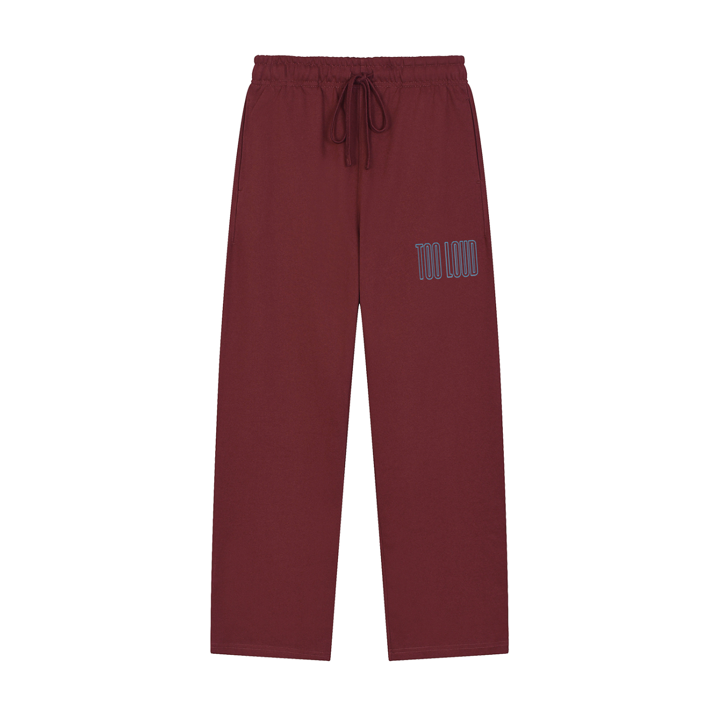 TOO LOUD OG blue print Straight-Leg Sweatpants