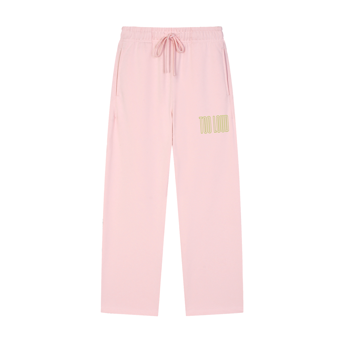 TOO LOUD OG green print Straight-Leg Sweatpants