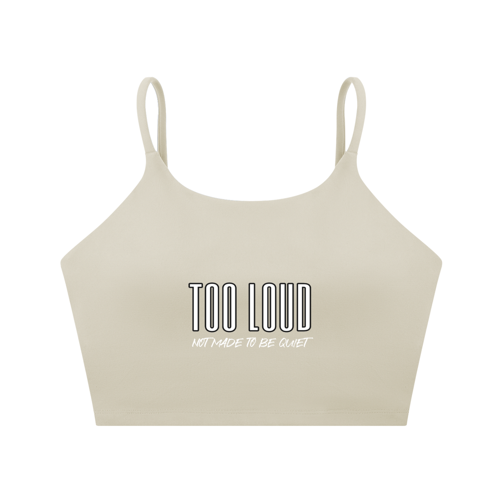 TOO LOUD Spaghetti Strap Sports Bra