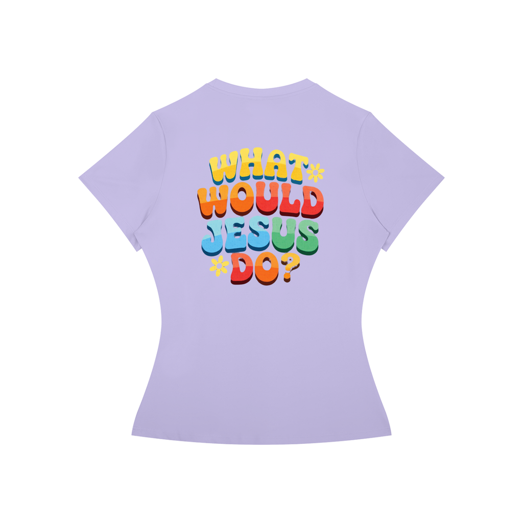 WWJD,WOMENS,TSHIRT,JESUS