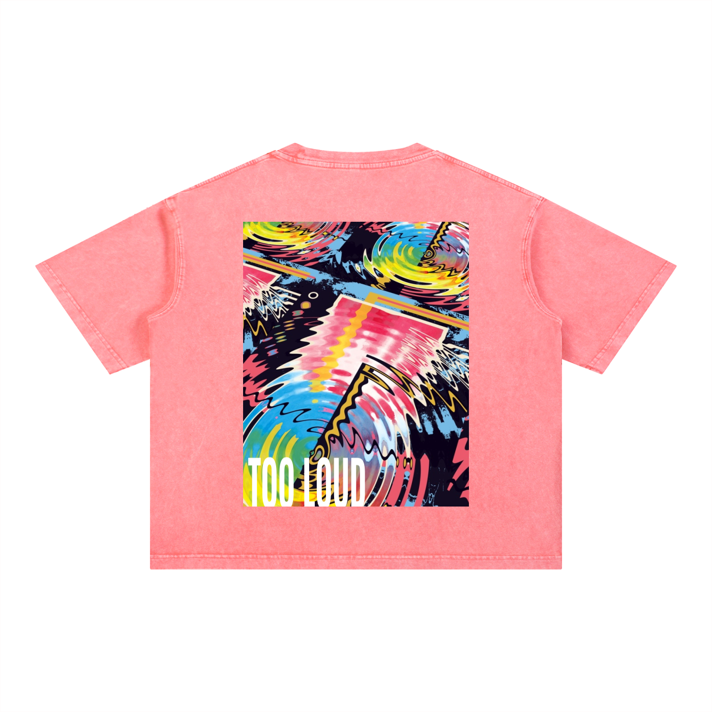 Max Volume Mineral Wash Boxy T-Shirt | Oversized Graphic Tee UK | Too Loud