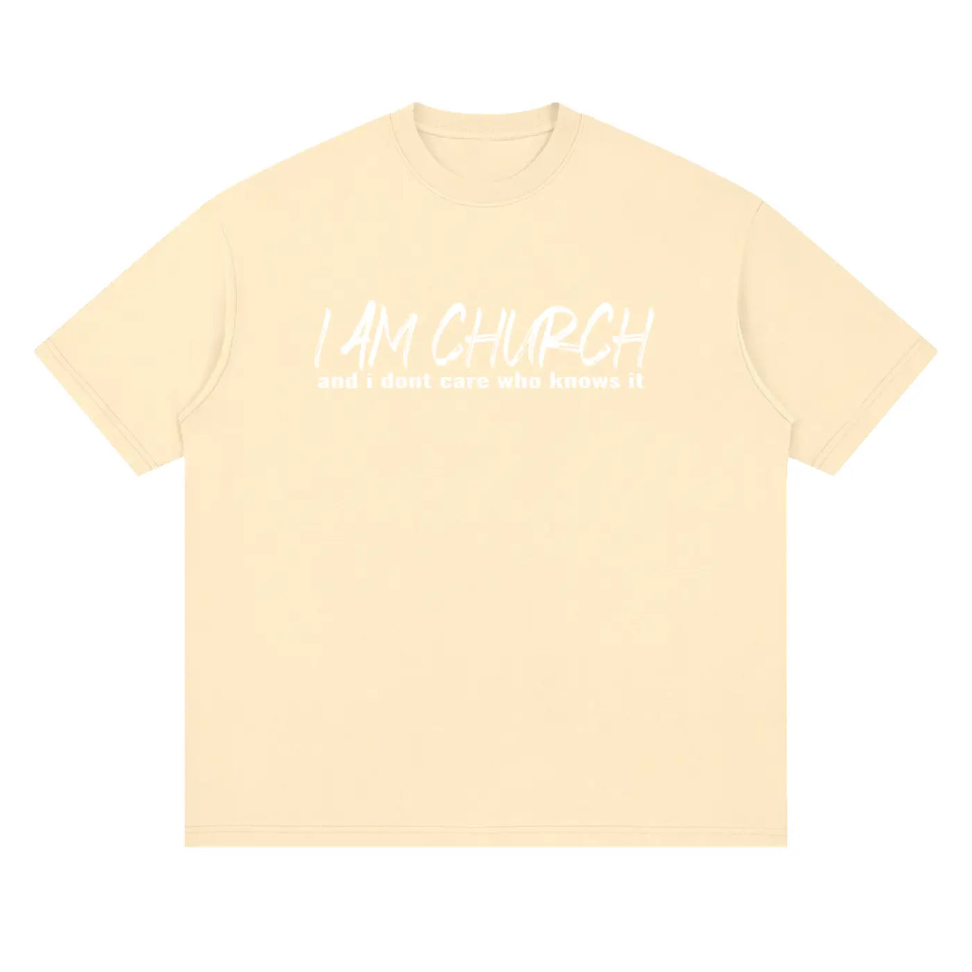 I AM CHURCH Drop Shoulder T-Shirt | Christian Streetwear UK | Too Loud
