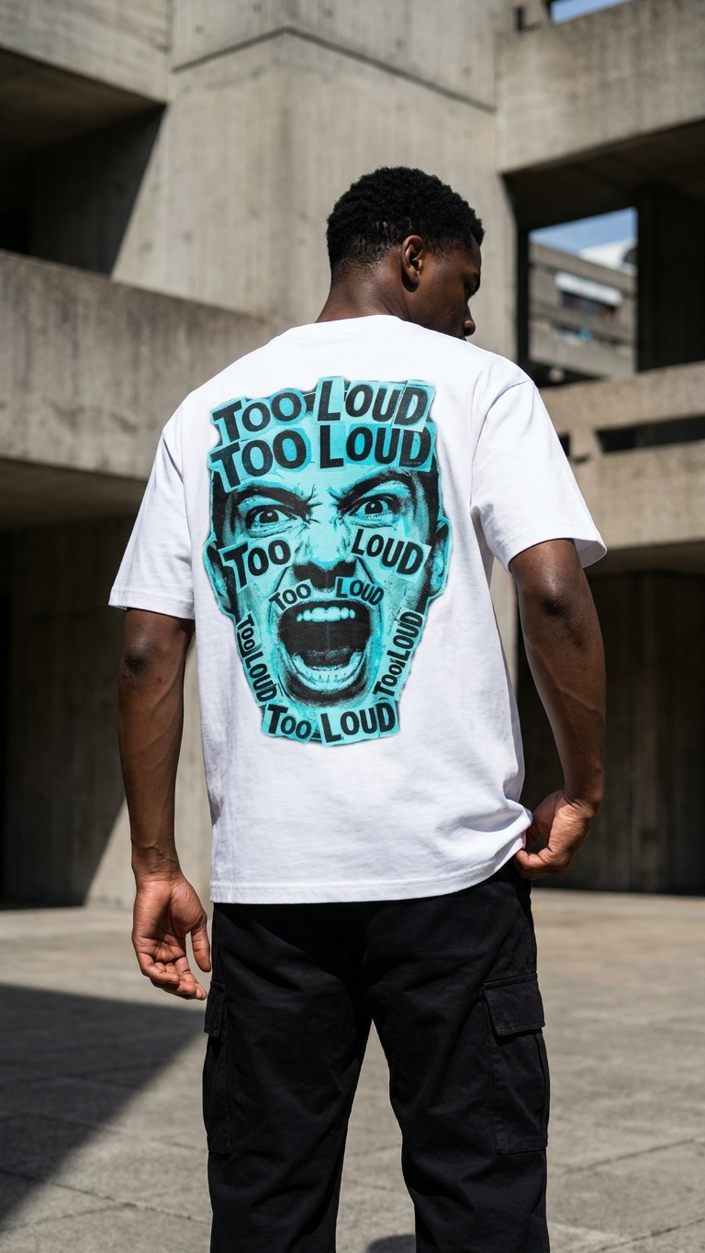 TOO LOUD OG blue print T-Shirt