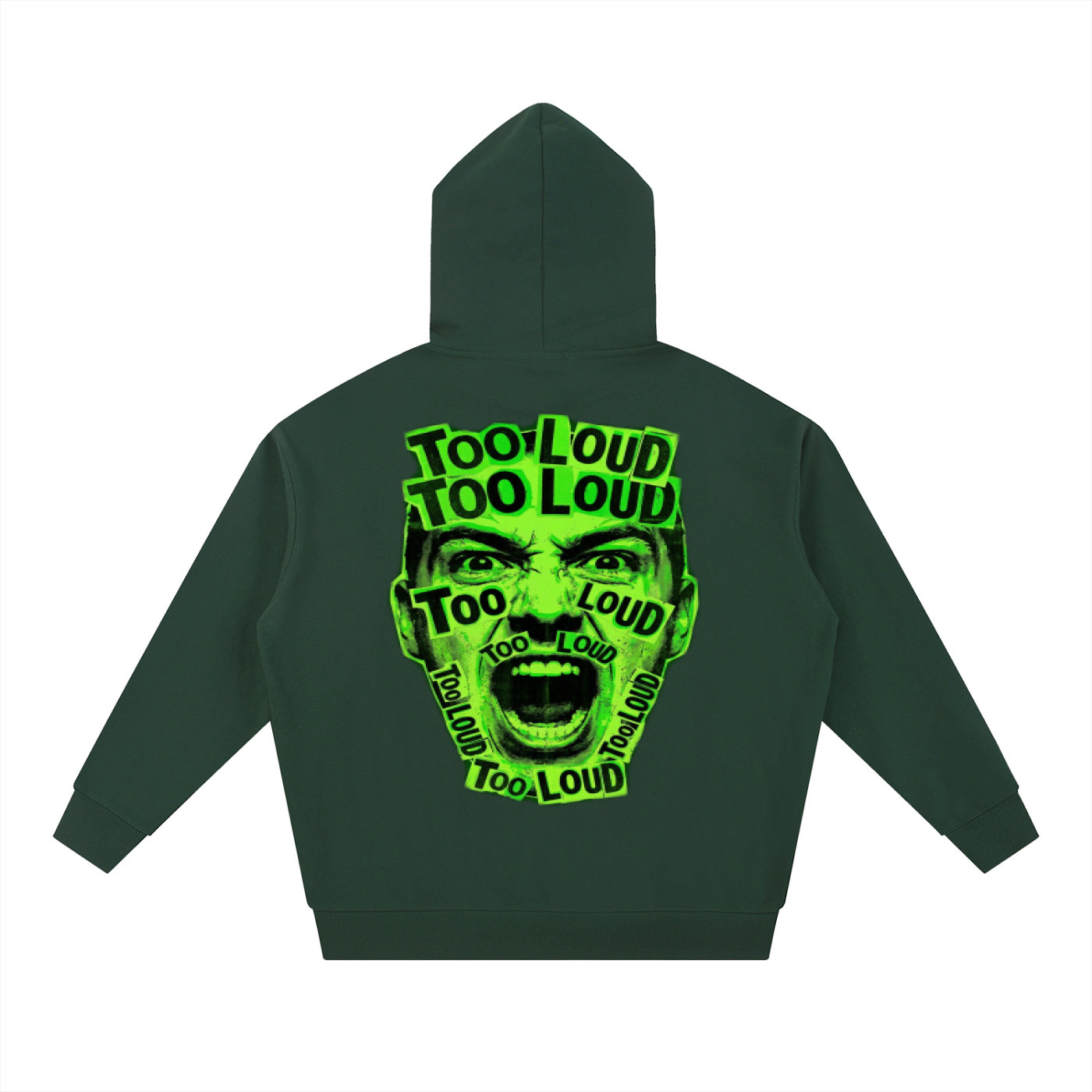 TOO LOUD OG green print Hoodie