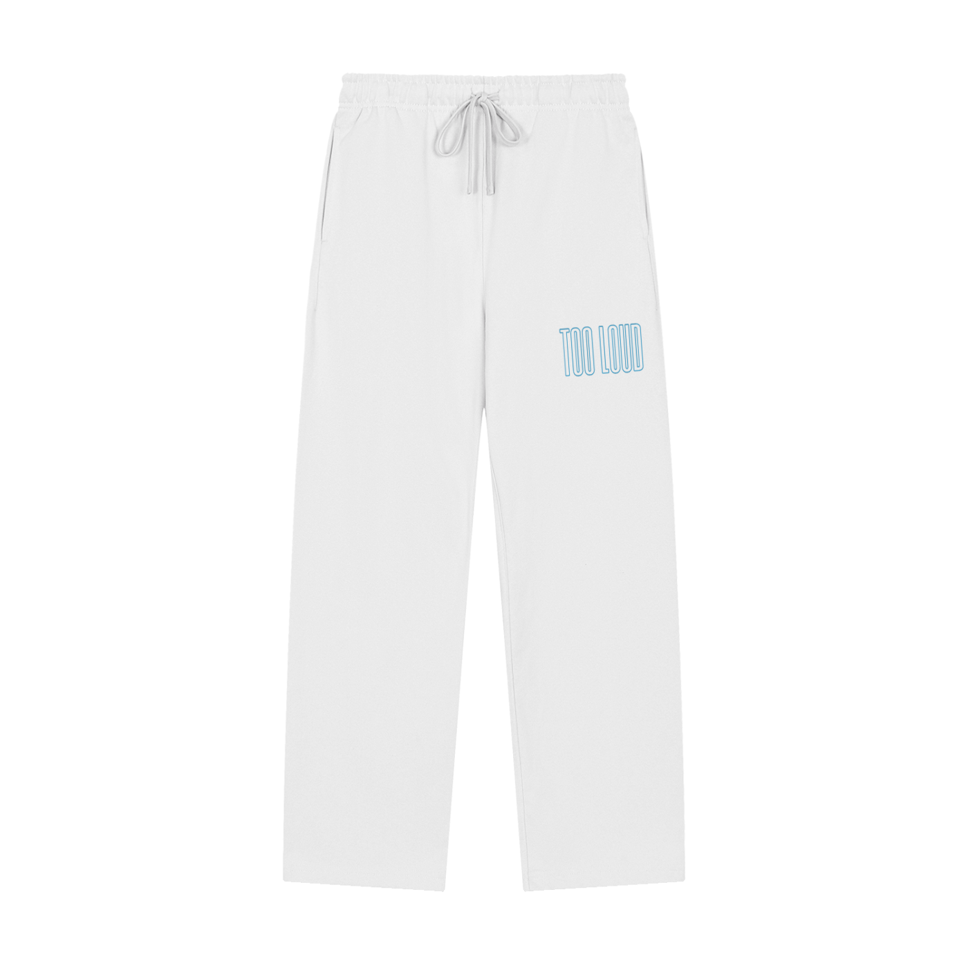 TOO LOUD OG blue print Straight-Leg Sweatpants