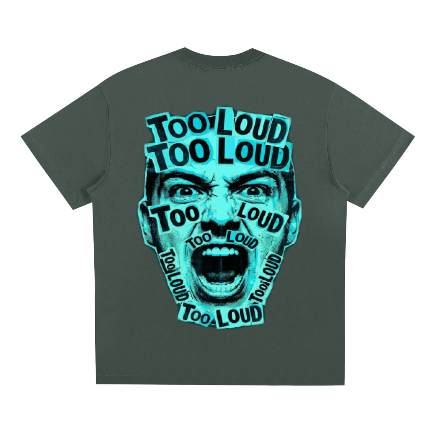TOO LOUD OG blue print T-Shirt