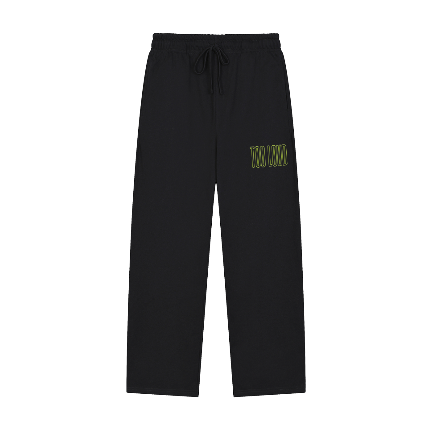 TOO LOUD OG green print Straight-Leg Sweatpants