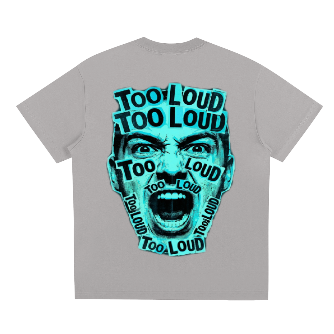 TOO LOUD OG blue print T-Shirt