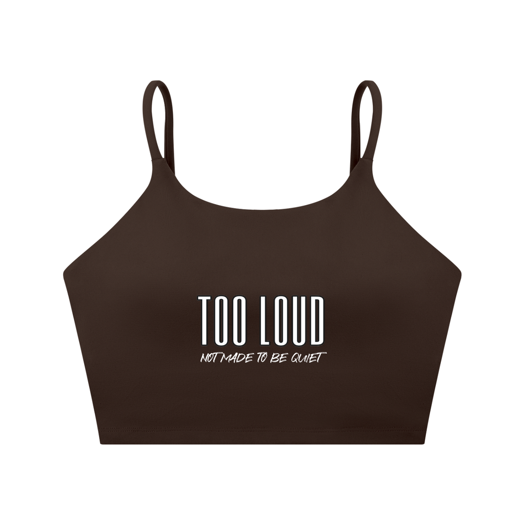 TOO LOUD Spaghetti Strap Sports Bra