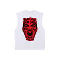 Too Loud OG Red Print Raw Edge Tank | Streetwear Tank UK | Too Loud
