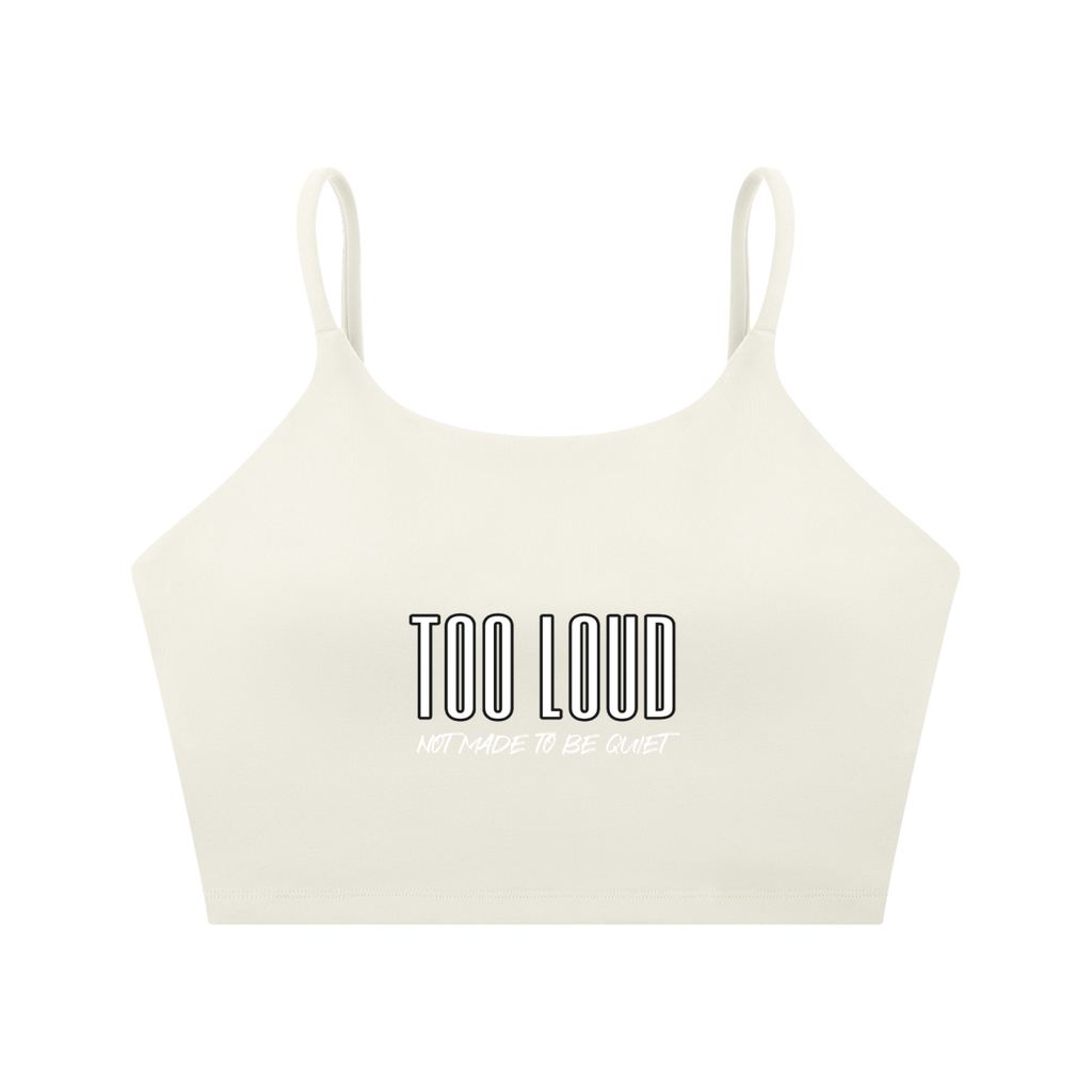 TOO LOUD Spaghetti Strap Sports Bra