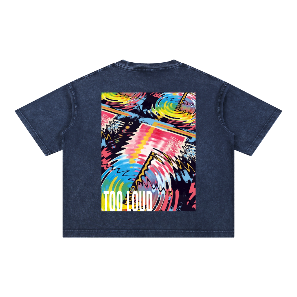 Max Volume Mineral Wash Boxy T-Shirt | Oversized Graphic Tee UK | Too Loud