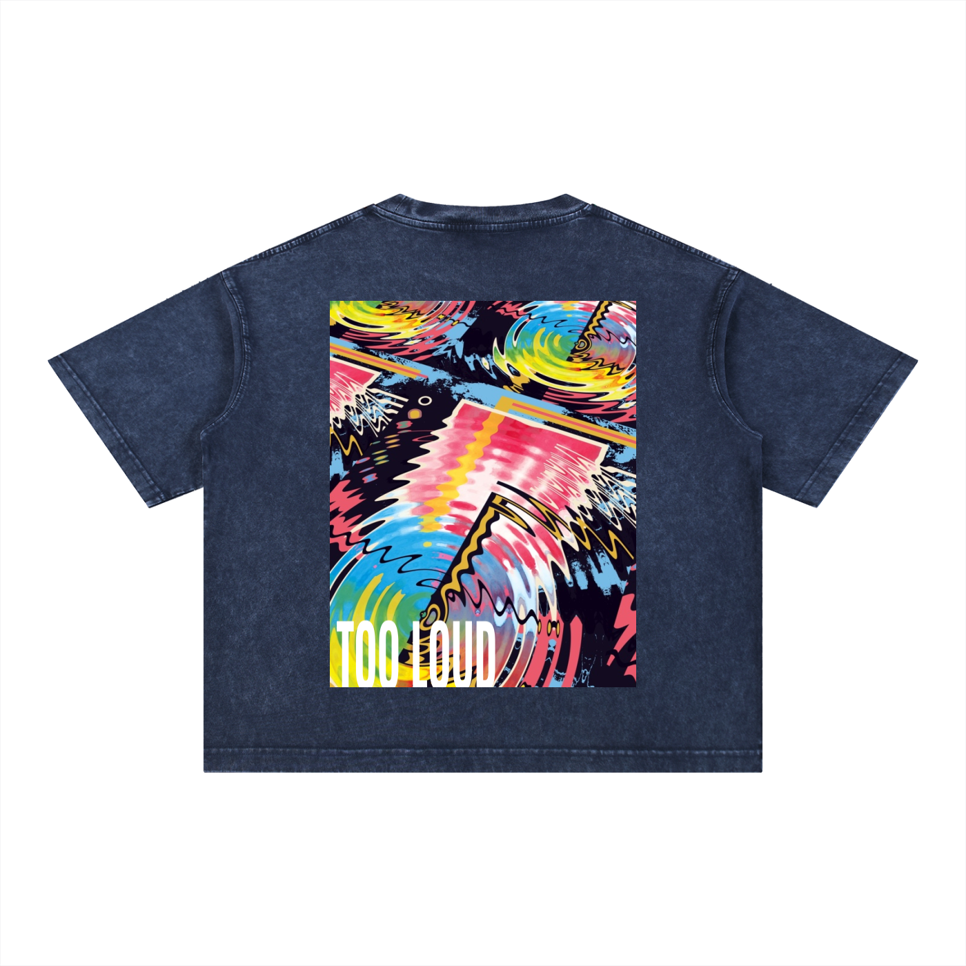 Max Volume Mineral Wash Boxy T-Shirt | Oversized Graphic Tee UK | Too Loud