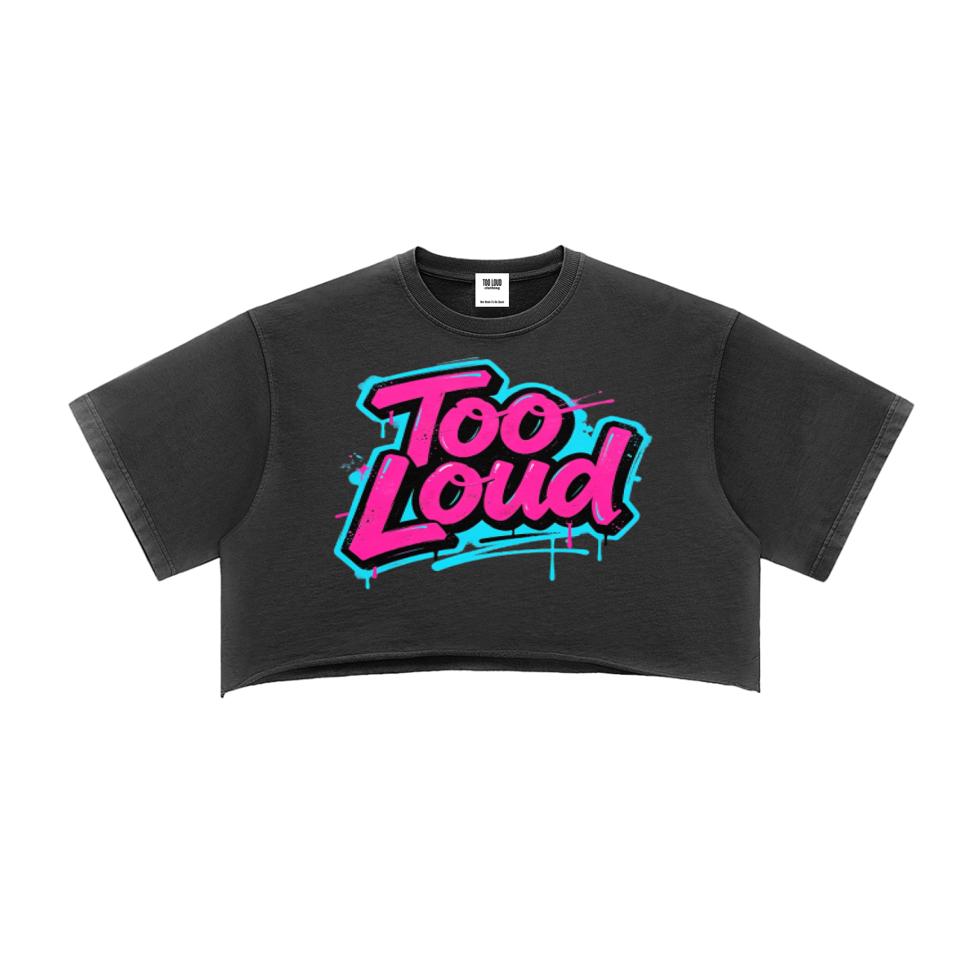 LOUD Rebellion Raw Edge Crop Top | Streetwear Women's UK | Too Loud