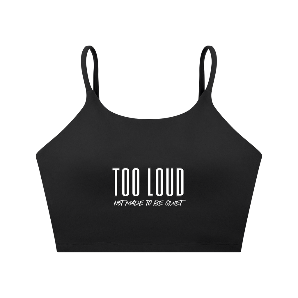 TOO LOUD Spaghetti Strap Sports Bra