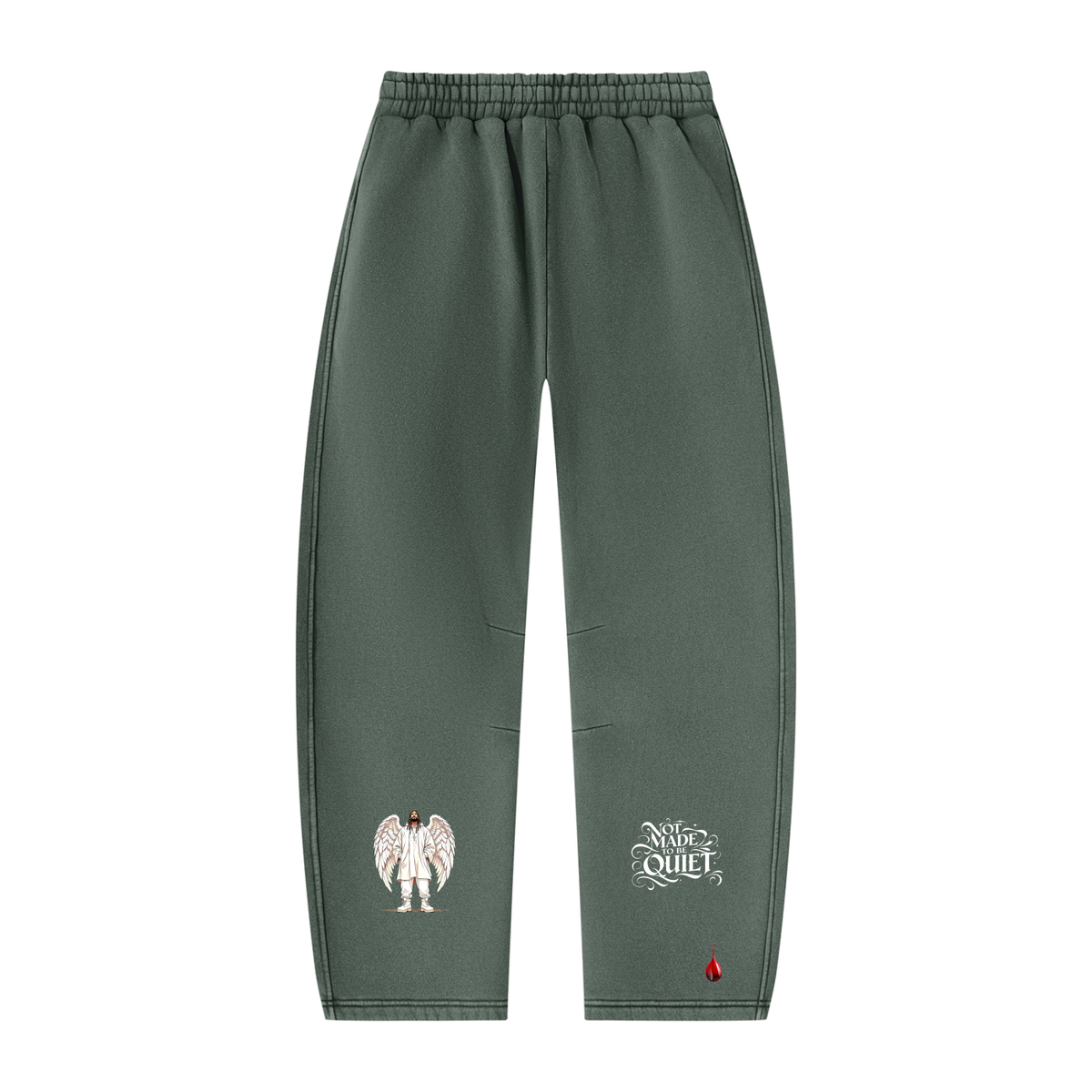 TOO LOUD "Guardian" Barrel Leg Fleece Sweatpants