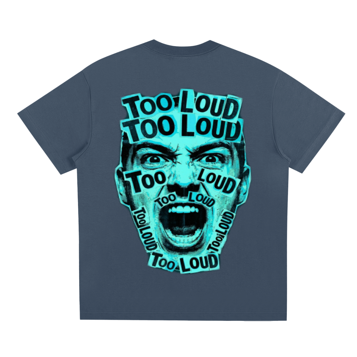 TOO LOUD OG blue print T-Shirt
