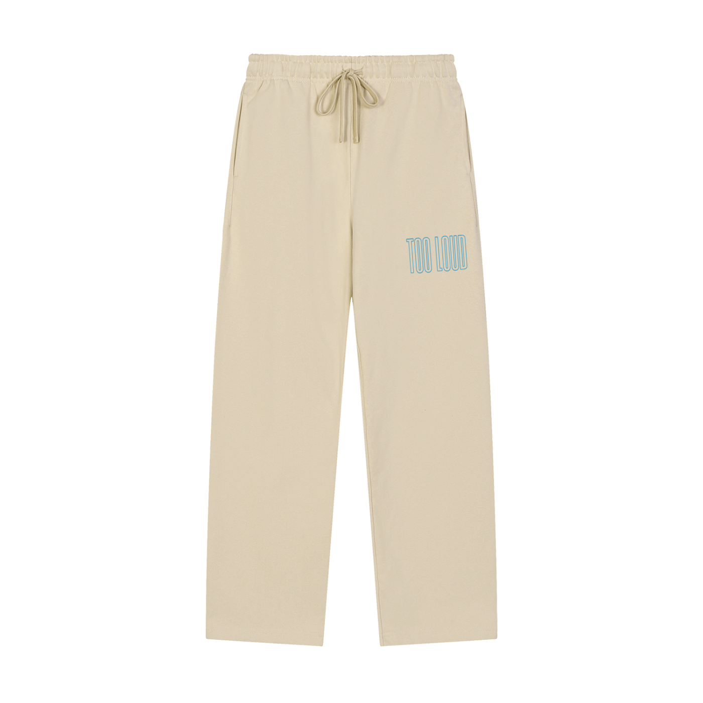 TOO LOUD OG blue print Straight-Leg Sweatpants