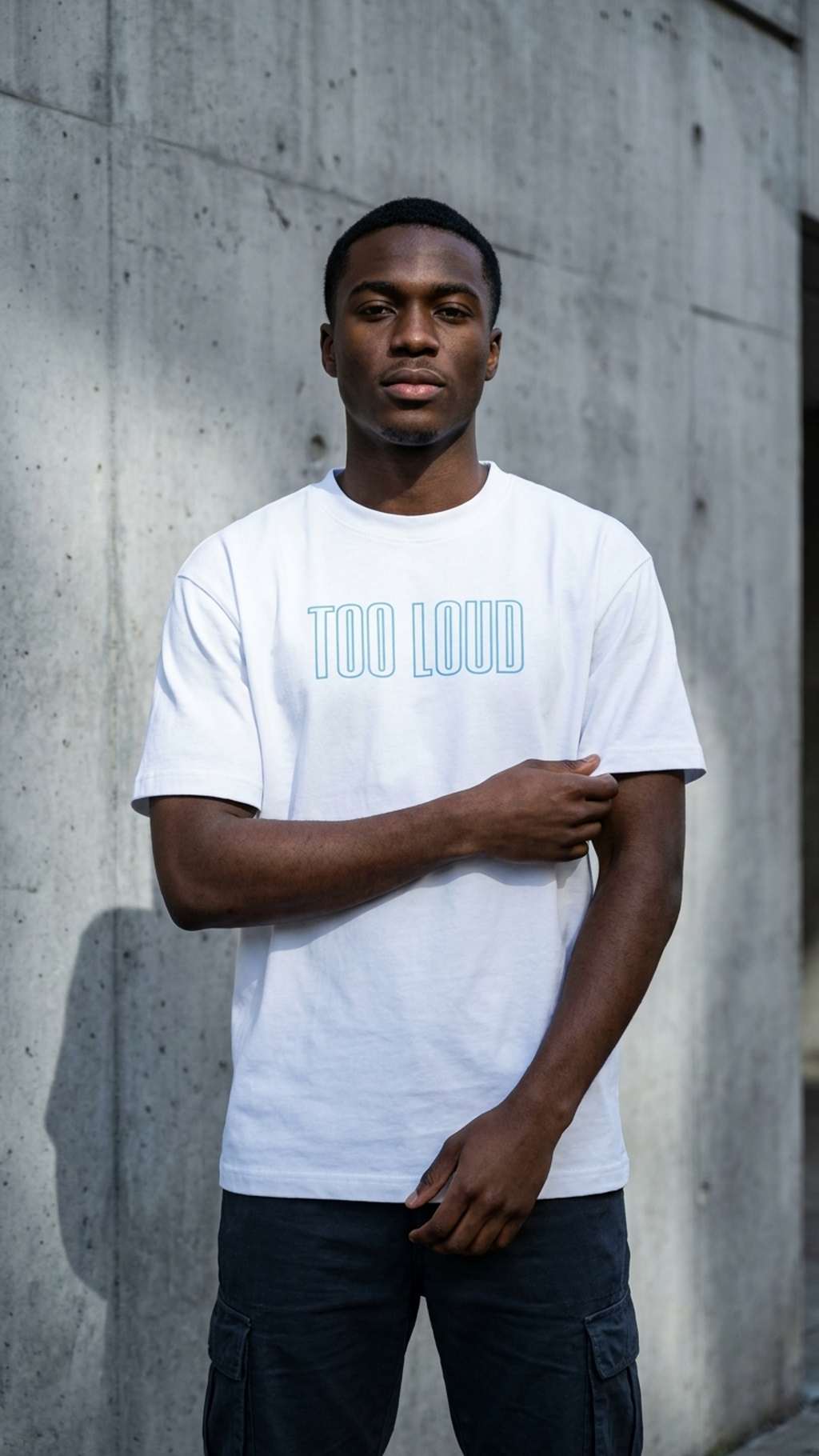 TOO LOUD OG blue print T-Shirt