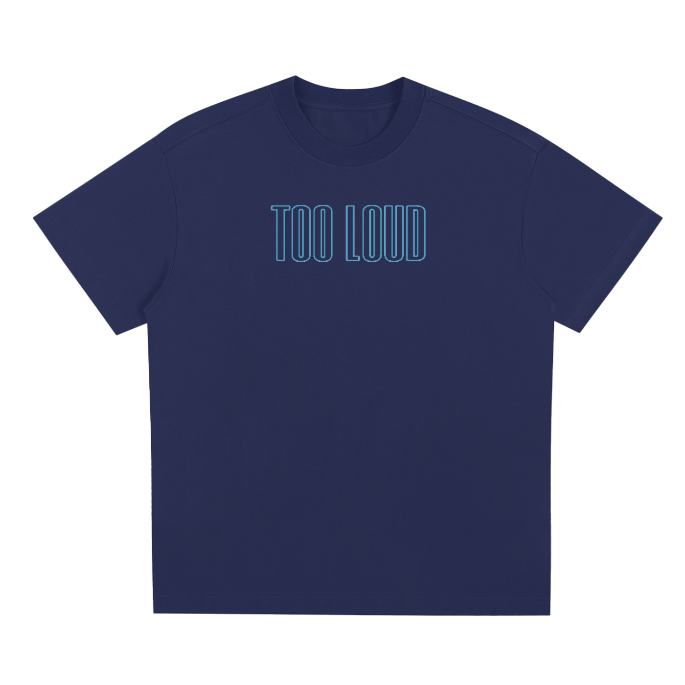 TOO LOUD OG blue print T-Shirt
