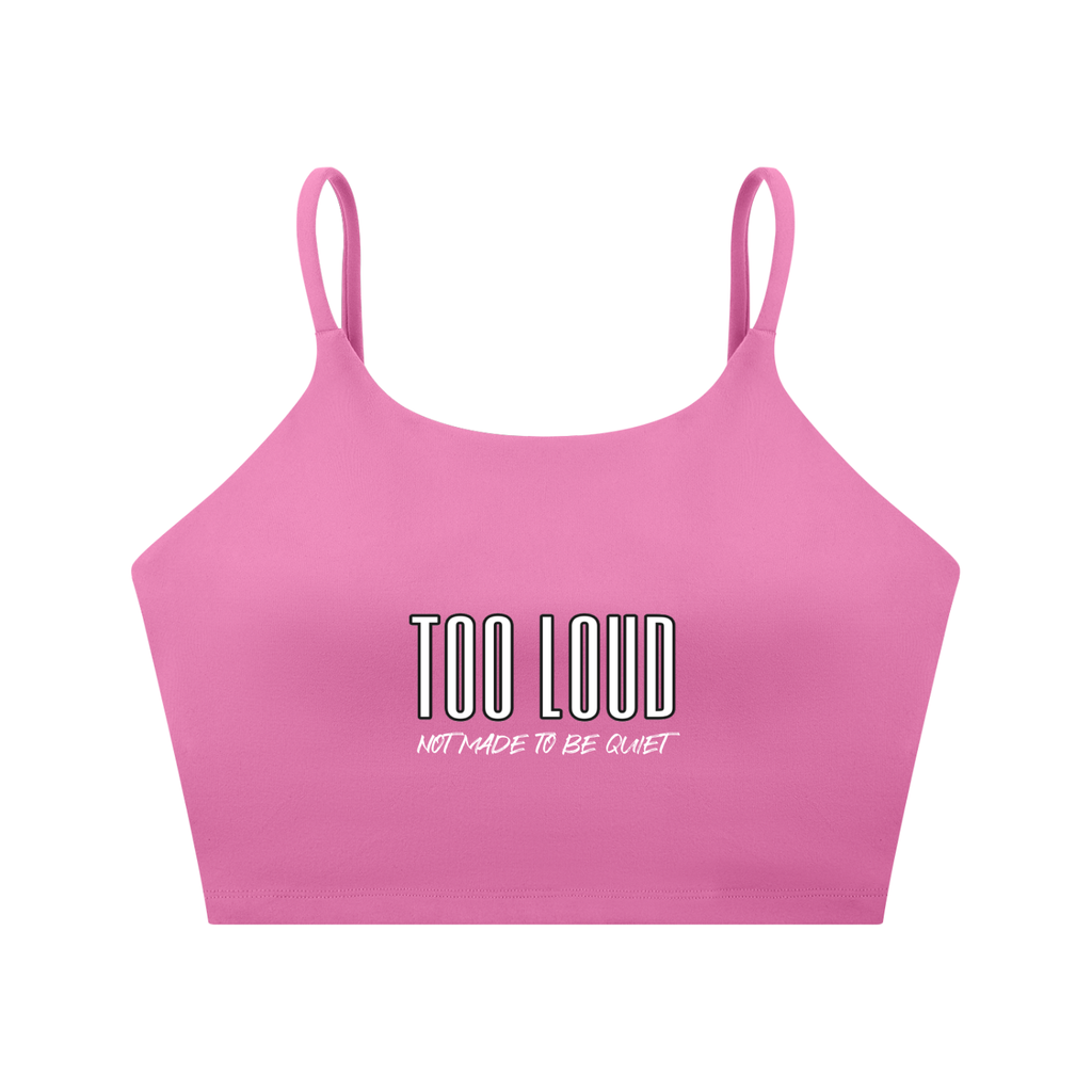 TOO LOUD Spaghetti Strap Sports Bra
