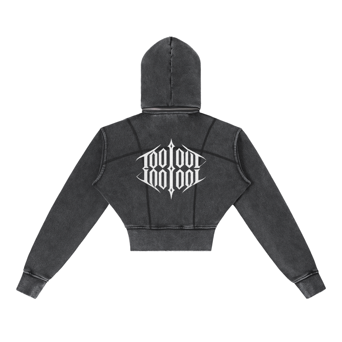 TOO LOUD "ROCK with US" Cropped Fleece Hoodie